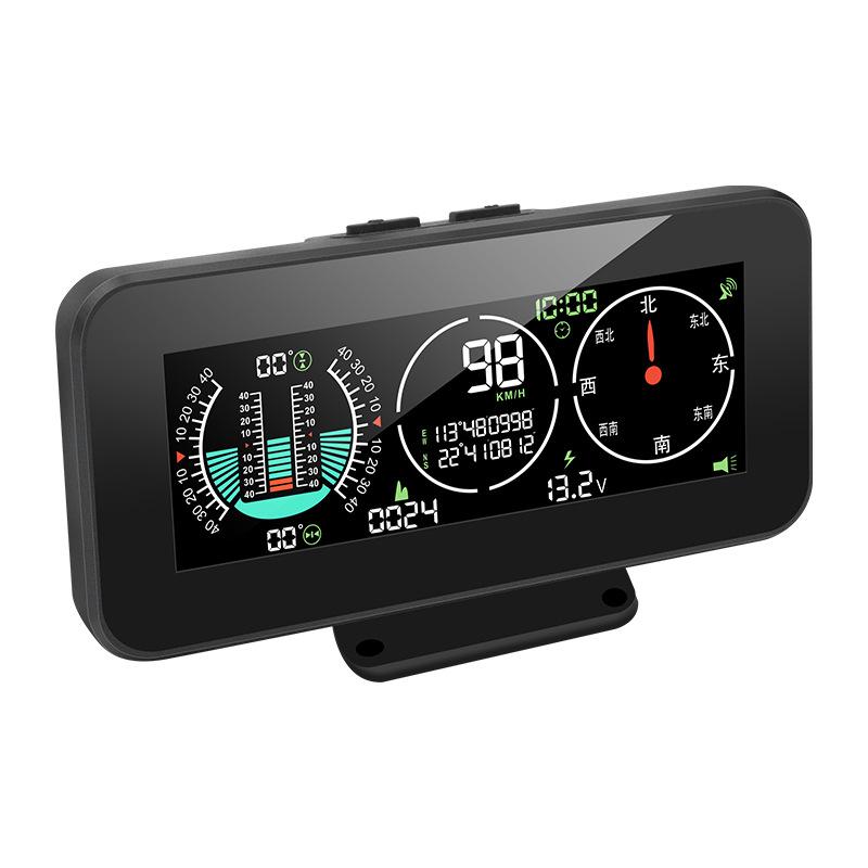 

M60 GPS Цифровой проекционный дисплей для автомобиля HUD Спидометр GPS Скорость Инклинометр Компас Превышение скорости Электронные аксессуары