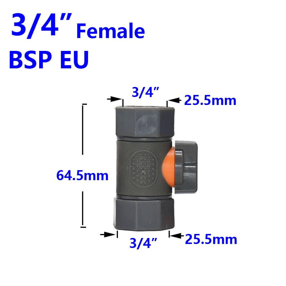Garden Hose Fittings 1/2 3/4 1 Inch Quick Connector Water Waterstop Connector Car Wash Water Gun Adapter 1pcs