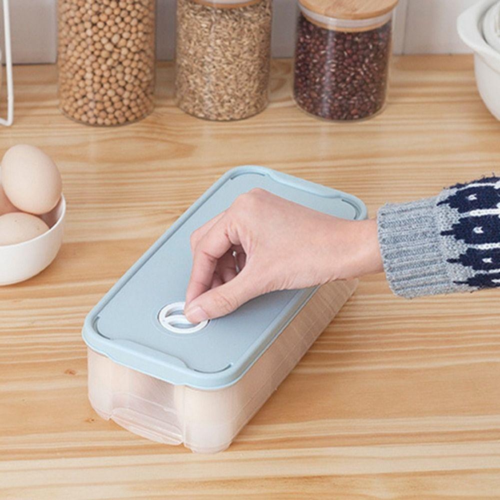 Plastic Egg Storage Box Airtight Egg Tray Simple Egg Storage Containers  Refrigerator