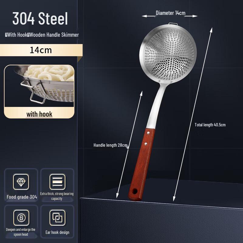 

NHZHIW Stainless Steel Long Handle Slotted Spoon