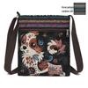 Damen Canvas Umhängetasche - Niedlicher chinesischer Stil, ethnisches Miao-Design, vielseitige gewebte Stoff Schulter- & Handytasche