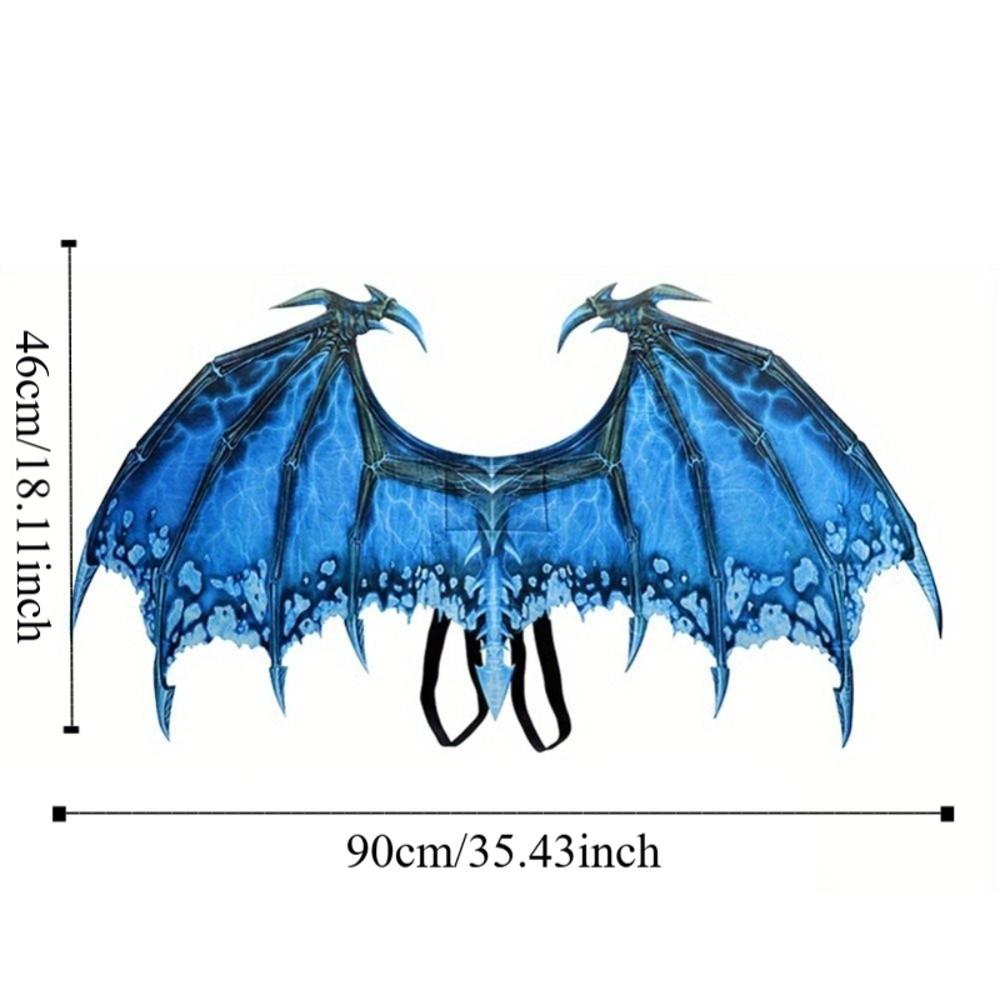 Foldable Halloween Dragon Wing Elastic Band Universal Masquerade Dragon Wing Non-woven Fabric Unisex Cosplay Wing Costume