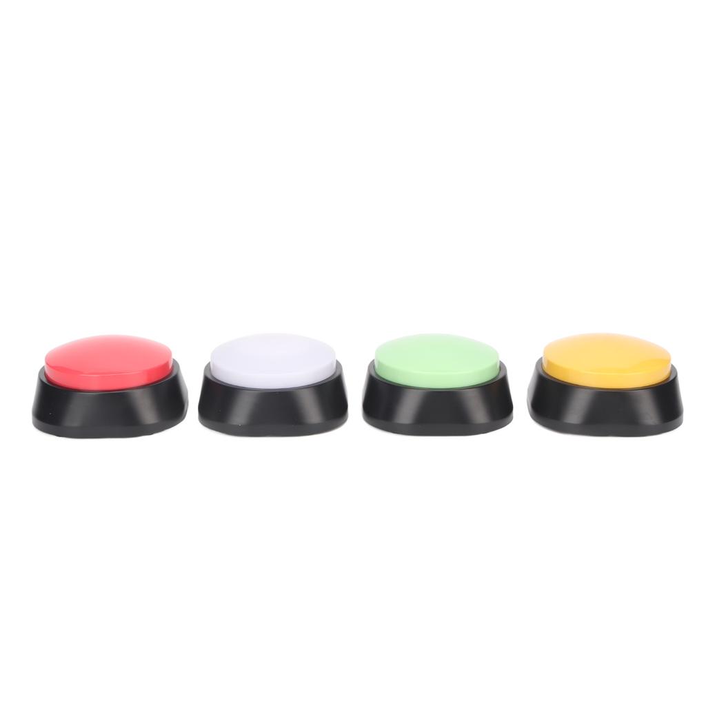 4Pcs Dog Buttons Assorted Colors 30s Recording Pet Training Widely Used Dog Talk Buttons for Cat Pet Training