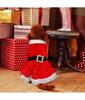 1 Set Costumi di Natale per Cani Abbigliamento Babbo Natale per Cani Vestito per Cucciolo Vestito Invernale Costume per Festa di Natale Abbigliamento per Cani con Fiocco