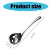 Functional Stainless Steel Soup Spoon Family Size Stainless Steel Soup Ladle With Comfortable Long Handle for Cooking