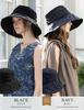 Large Cool Nobel UV Completely UV UV Comes with Chin Strap [Loo&c] Women's Hat, Size, Touch, Hat, Blackout, Protection, Spring/Summer, Protection,
