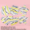 2Pcs Women Graffiti Pattern Disposable Nipple Covers Pasties Self Adhesive Satins Breast Petals Sticker for Party Outfit