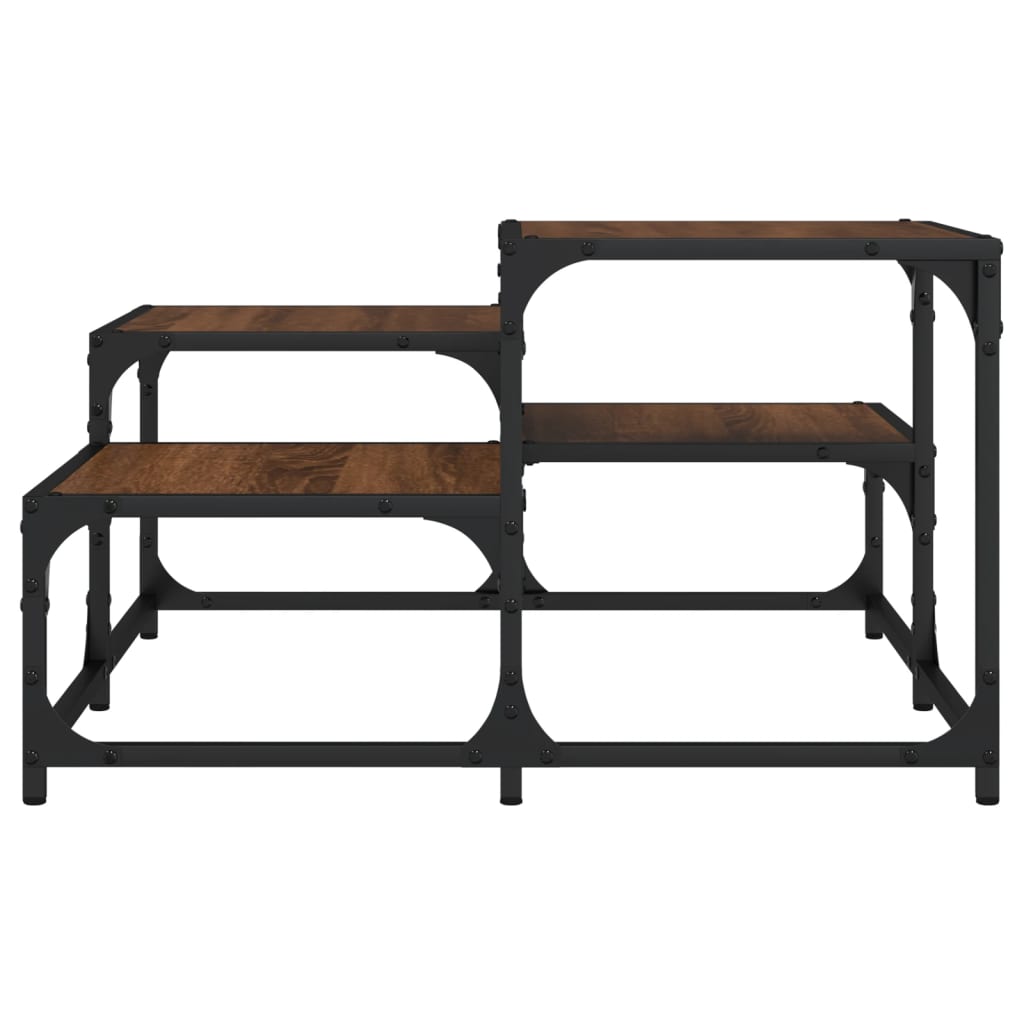 Coffee Table, Brown Oak, 68x68x40 Cm