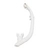 Dual Function Wet Full Dry Diving Snorkel with Bite Valve for Freediving Snorkeling Universal Diving Gear Easy Breath White
