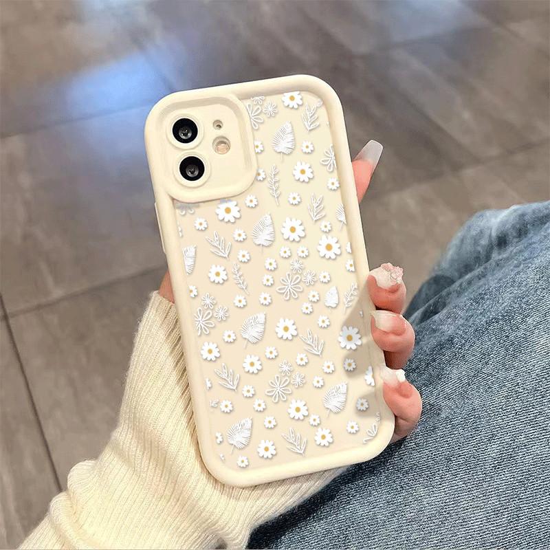 Flower Leaves Plant Pattern Case For Xiaomi Redmi 15C 15 14C 13C 12C A5 Note 12 13 14 Pro Plus 5G 4G 10 11 11S Shockproof Cover