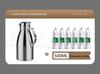 Large Capacity Stainless Steel Thermos Pot - Long-Lasting Hot Water and Boiling Bottle for Home or Restaurant Use.
