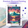 Sada diamantových maleb HuaCan DIY Kit Krajina obrázek Celý kruhový vrták Mozaika Noční pohled Obrazy Výšivka Domácí dekorace