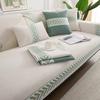 Blätter Jacquard Stickerei Sofabezug Chenille Couch Schonbezug rutschfeste Sessel Sitzkissen Ecke Spitze Sofa Handtuch für Zimmer