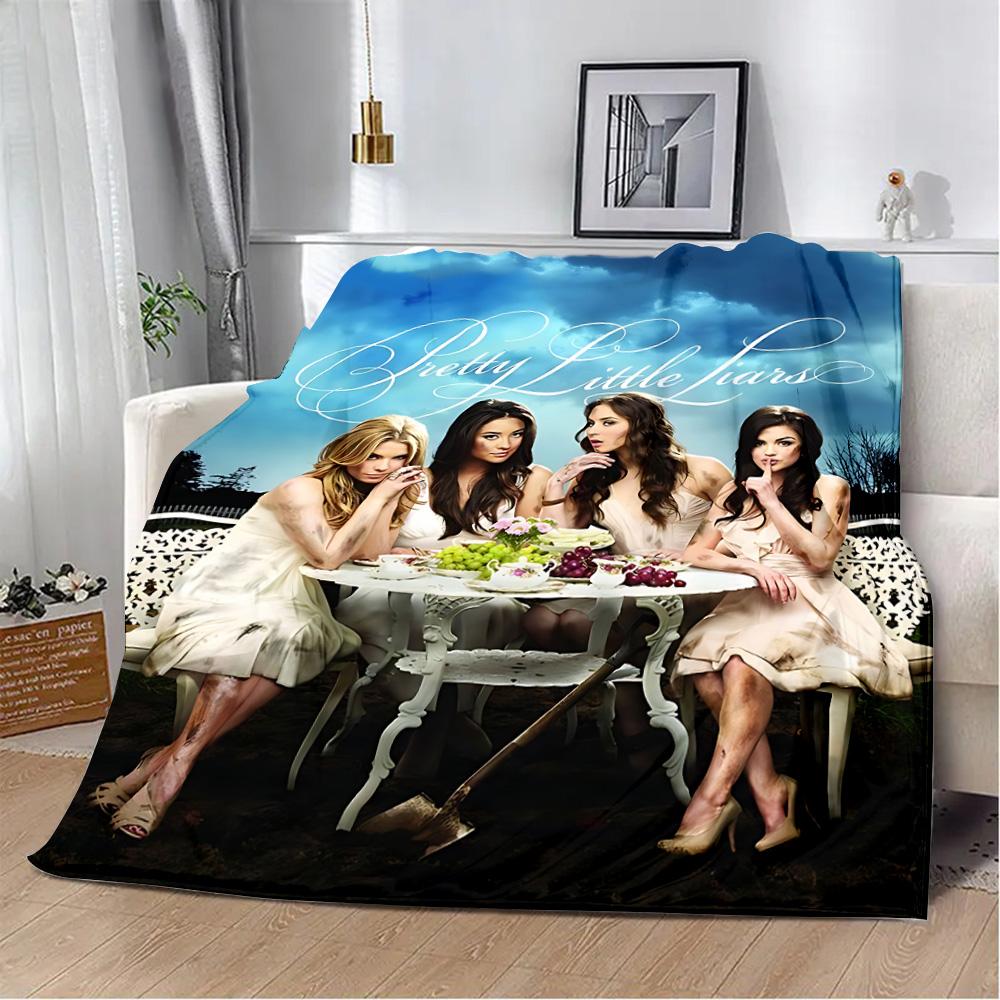 Pretty Little Liars Aufdruck Decke Picknickdecken Warme Decke Weiche und Bequeme Decke Haus Reisen Geburtstagsgeschenk