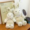 Cute little rabbit plush toy doll soft cute little rabbit doll for children's birthday gift