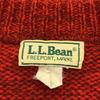 L.L.Bean 80s Wool Blend Vintage Long sleeve Crew neck knit L Red sweater Men's Used