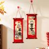 1 Pair Cartoon Pattern Spring Festival Couplet Blessing Words Wall Pendant  Office