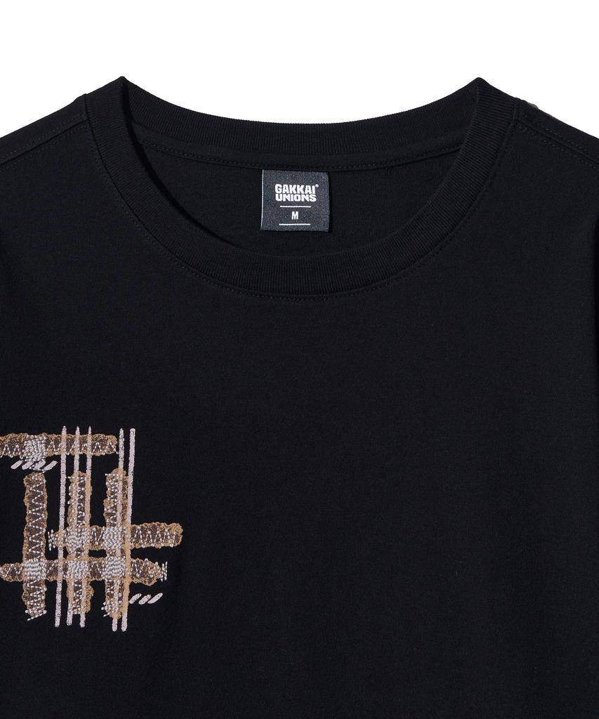 GAKKAI UNIONS Rust Layered Long Sleeve Black