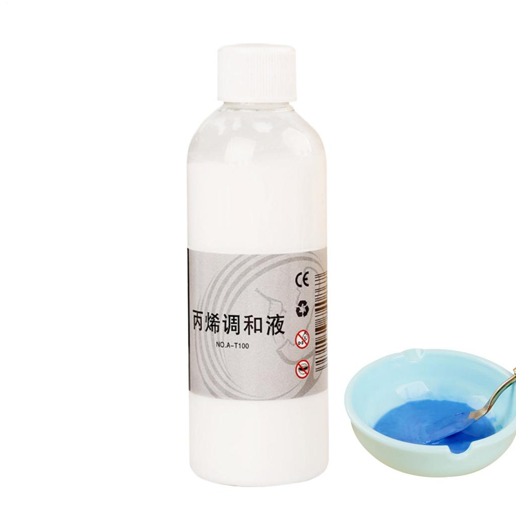 100ml Flow Aid Fluid Improver Fluid Additive For Teachers Artists Palette Preparation Color Blending Crafts Projects Models