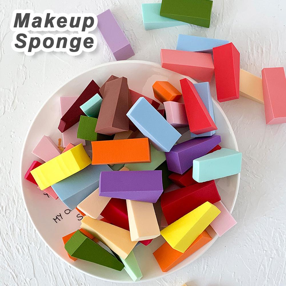 

50Pcs Mix Colors Nail Sponge Triangle Soft Tool DIY Gel Polish Painting Foams Color Shadow Makeup Sponge 50PCS Random Mixed Color