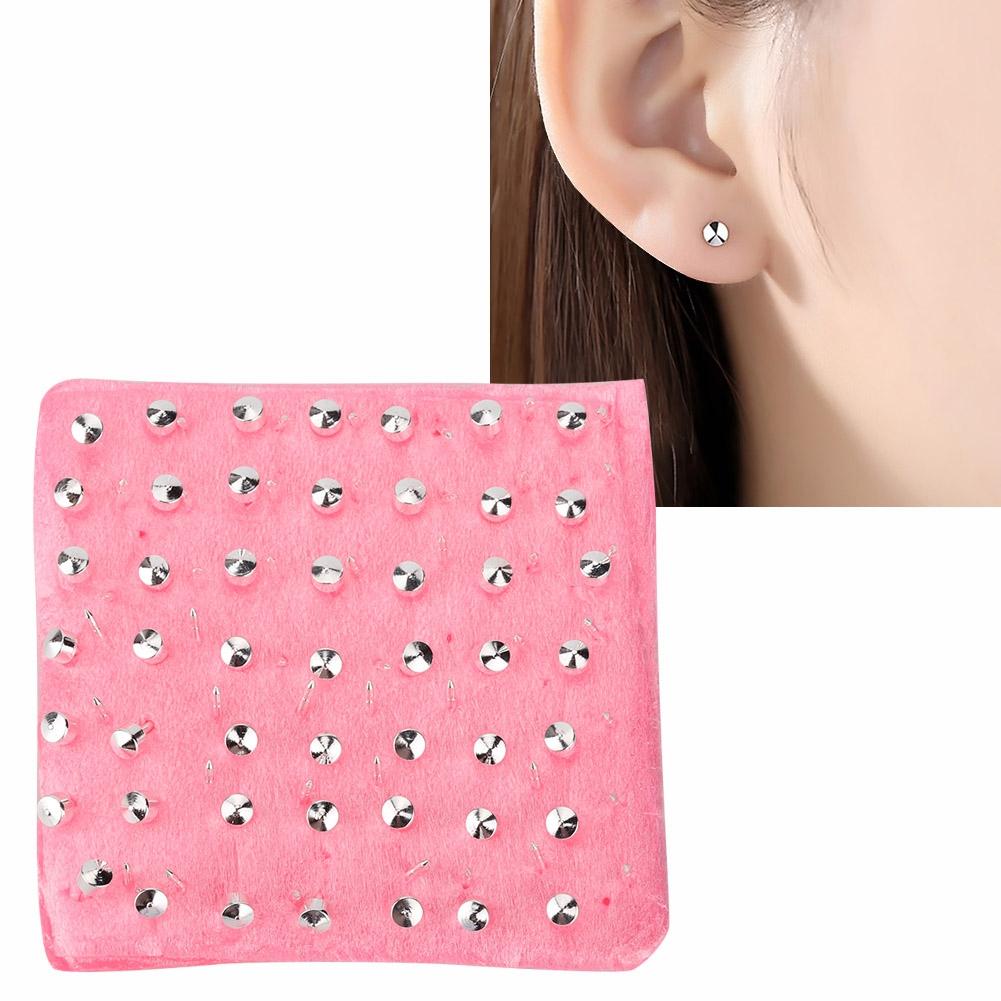 98pcs Metal Ear Stud Ear Cap Earnuts Piercing Tool Earrings Jewelry Accessories Set