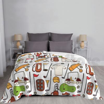 Golfmuster Golfer Golf-Liebhaber Golfen Geschenk Decke für Sofa Bett Reise Golfgeschenke für Ihn Golfgeschenke für Sie