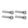 4PCS Fine Pitch 1.25mm Socket Cap Screw Bright Finish Allen Head Bolt  For DIY Jobs
