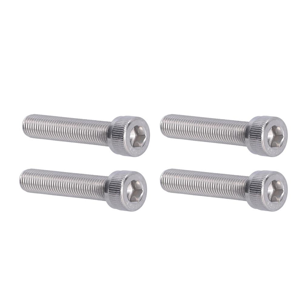4PCS Fine Pitch 1.25mm Socket Cap Screw Bright Finish Allen Head Bolt For DIY Jobs