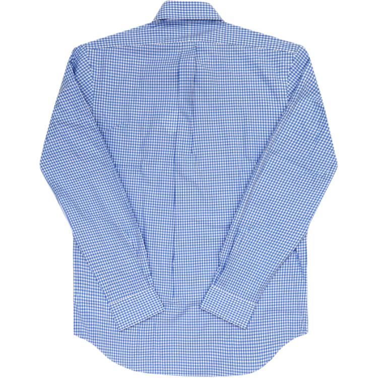Polo Ralph Lauren Logo Embroidered Plaid Button Loose Long Sleeve Shirt Men Shirts Blue 710928252-002