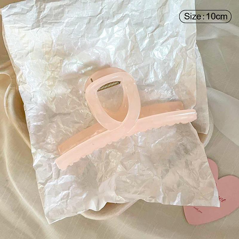 Jelly Pink Large Hair Claw For Women Elegant Acrylic Hairpins Hair Clip Headwear Girls Hair Accessories Gifts