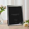 Impressions 999 Silver Narrow Hammered Photo Frame 8 x 10 Wood Back Made In Italy