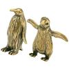 2 ks Hračka Mosazný Tučňák Ornament Palubní deska Ozdoba Zlatá Nádherná figurka Kancelář
