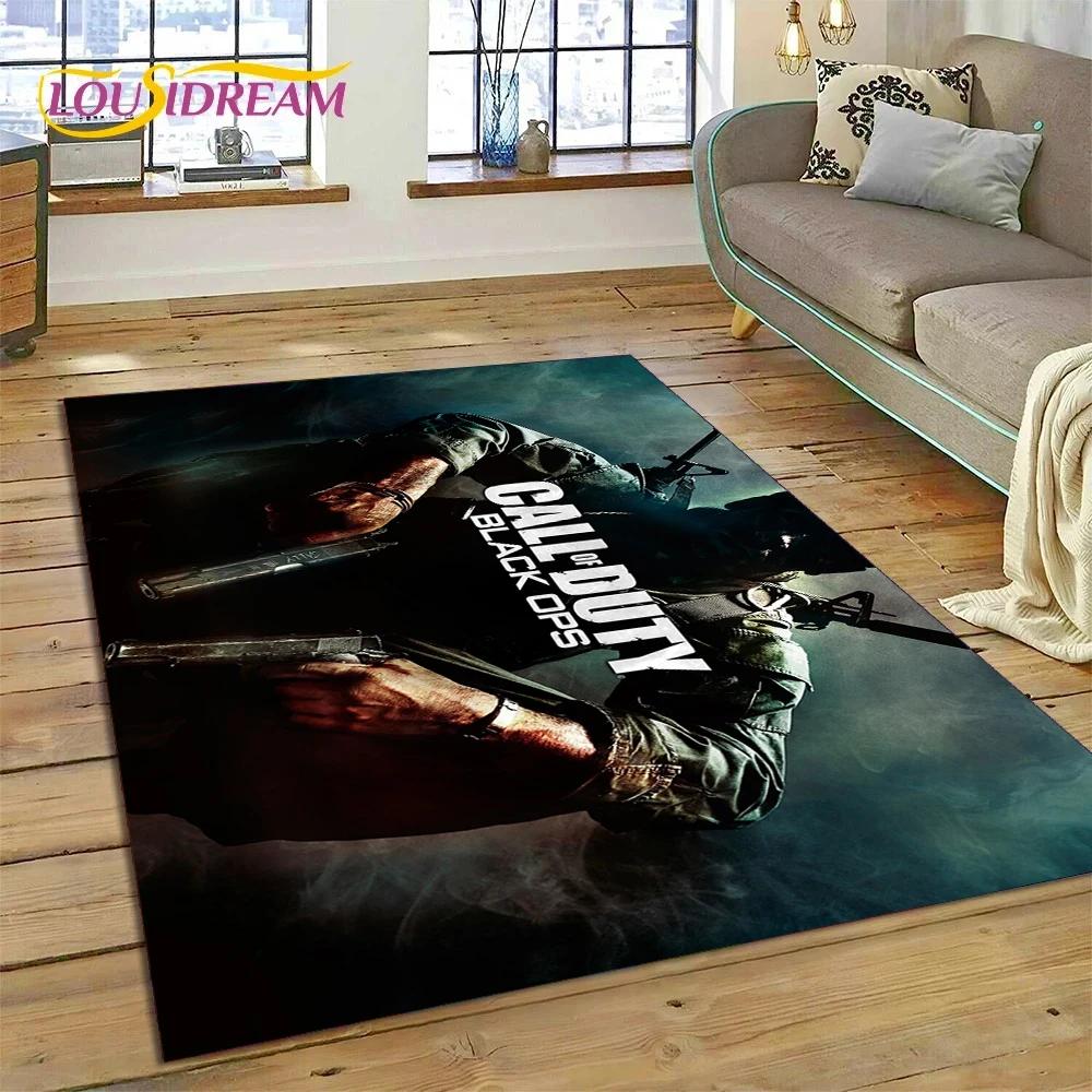 Call of Duty War Game Gamer COD Teppich für Schlafzimmer Wohnzimmer Zuhause Sofadekoration, Kinder Spiel Große Dekoration Bodenmatte Geschenk