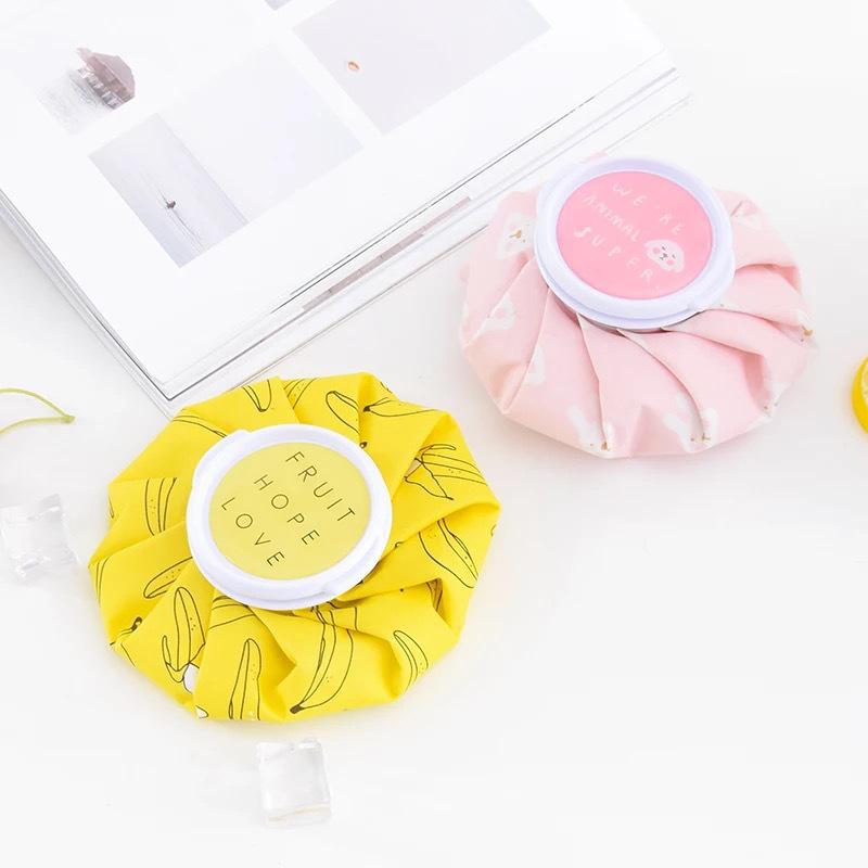 Foldable Reusable Ice Pack for Injuries and Swelling, Polyester Cloth Cold Compress