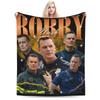 Bobby Nash 9-1-1 Firefighter Blanket Fleece Print   Multifunction Super Warm Throw Blankets for Home Couch Rug Piece