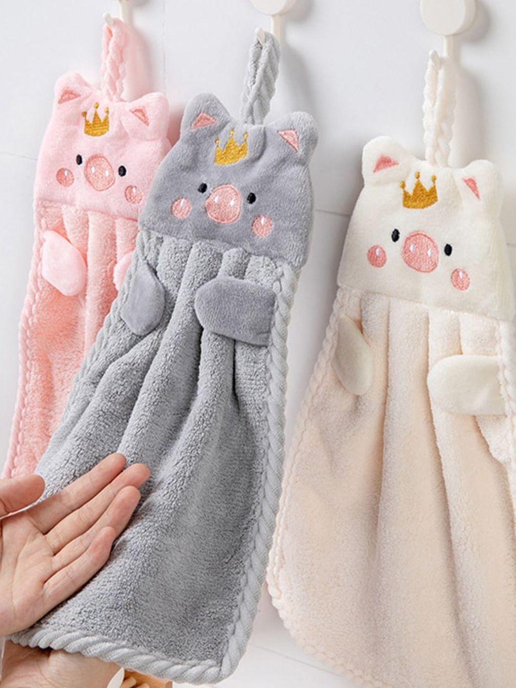 

МОДА 1 шт.-подвесное полотенце с вышивкой, впитывающее воду и не выпадающее из волос