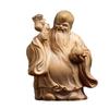 Solid Wood Carving Circular Carving Crafts Home Decoration Indoor Decorations Birthday Gift Gift Wishes for Longevity and Peace