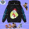 boys' sport shirt, spring-autumn long-sleeved pullover, casual top children's hooded sweatshirt with PAW Patrol cartoon print