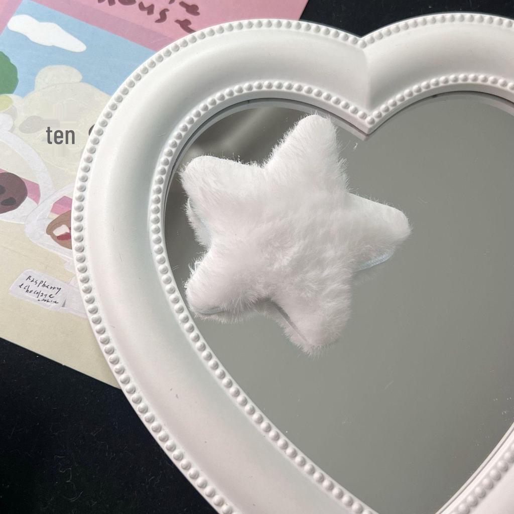 Plush Star Hair Clip - Cute Five-Pointed Autumn/Winter Style Side Clip for Girls