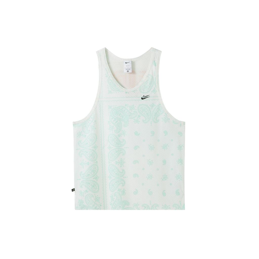 Nike Dri-Fit Casual Breathable Cashew Flower Sleeveless Tank Top Men Tops Green DH7372-121