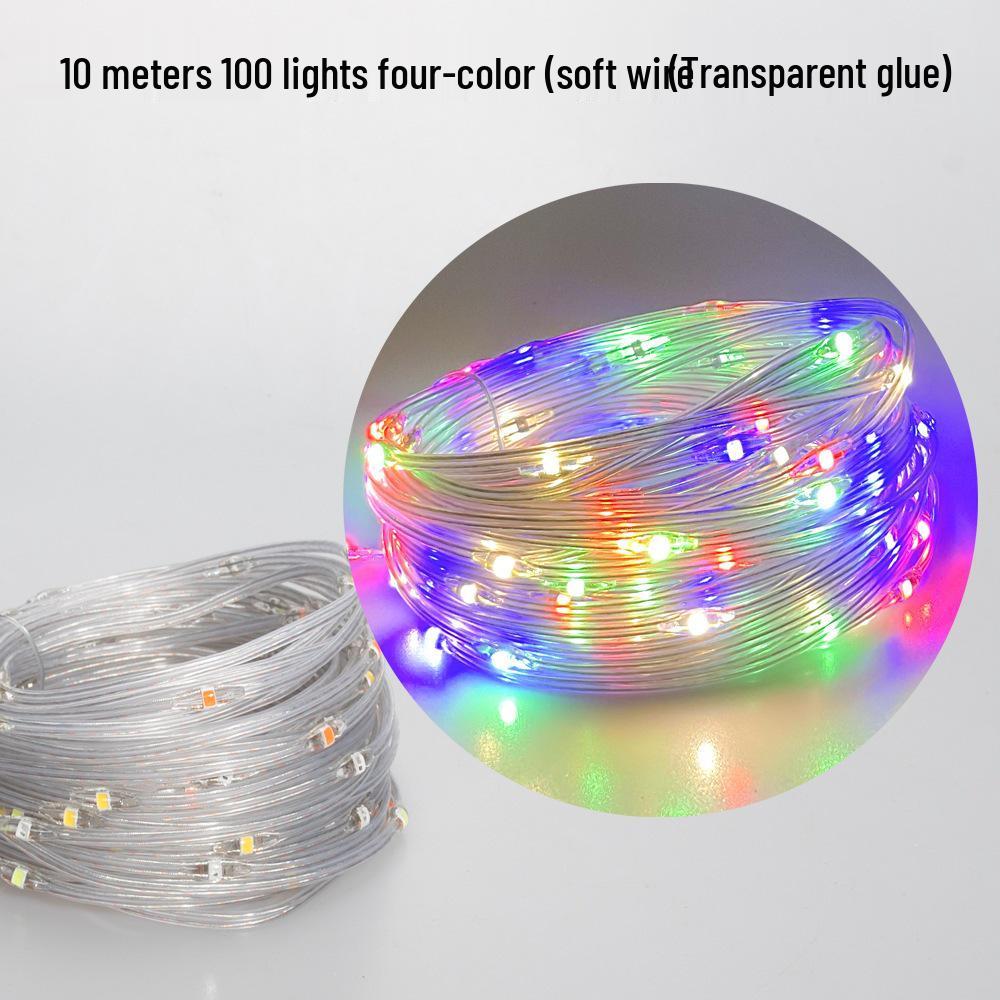 LED Remote Control Rope Lights - Christmas, Wedding, USB & Battery Powered Decorative Multicolor String Lights for Camping