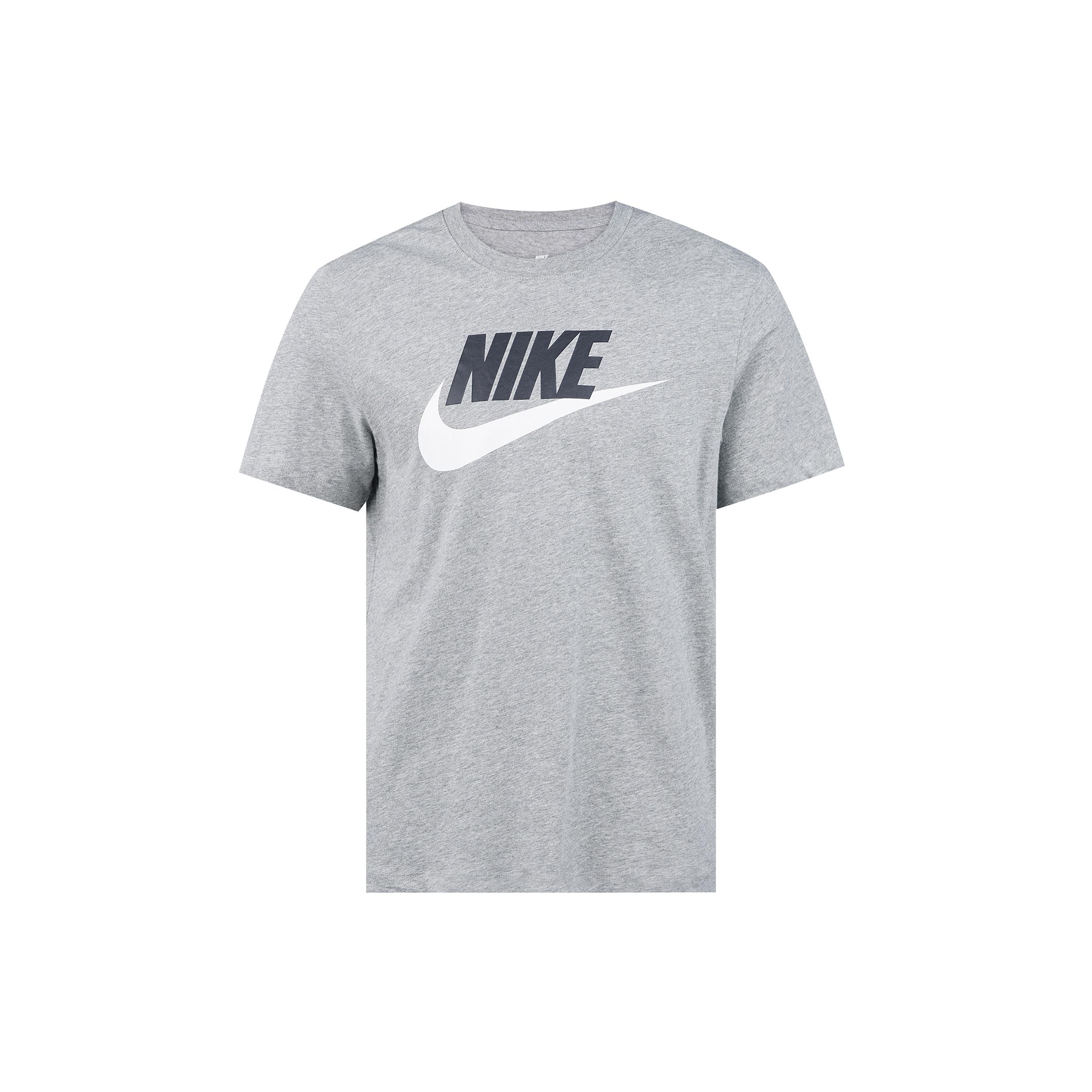 Nike Sportswear Logo Printing Sports Quick Dry Knit Short Sleeve Gray Men s AR5005-063 M