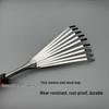Stainless Steel Fine-Toothed Garden Rake for Soil Loosening and Flower Care