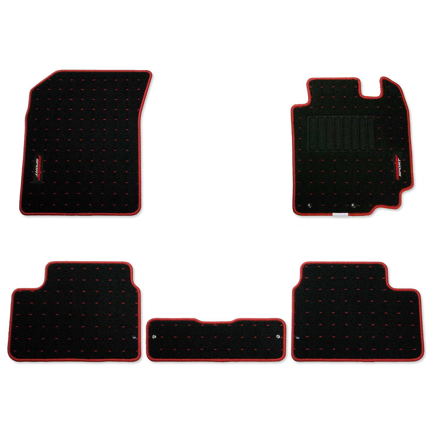 

MONSTER SPORT Floor Mats for Swift Sport Black x Red [ZC32S]/Swift [ZC72S/ZD72S] 894551-4850M чёрный