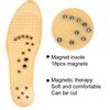 Magnet Therapy Insoles Breathable Foot Sole Massage Foot Pad for Healthy Care (Yellow L)