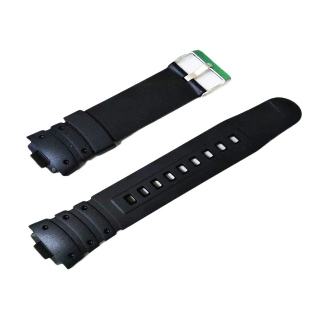 Replacement Watch Band Strap for G24, 1068 Watch, Plastic Rubber Replacement, Black, Modern