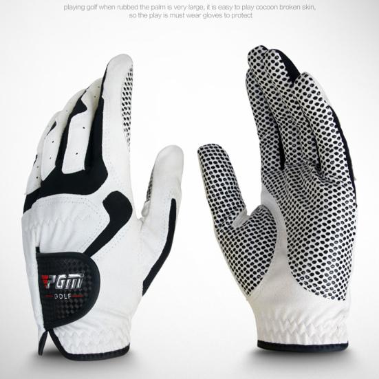 PGM Guanti da Golf Antiscivolo Traspiranti Forniture da Golf Mano Sinistra Vestibilità Affidabile Guanto da Golf a Compressione per Esterno
