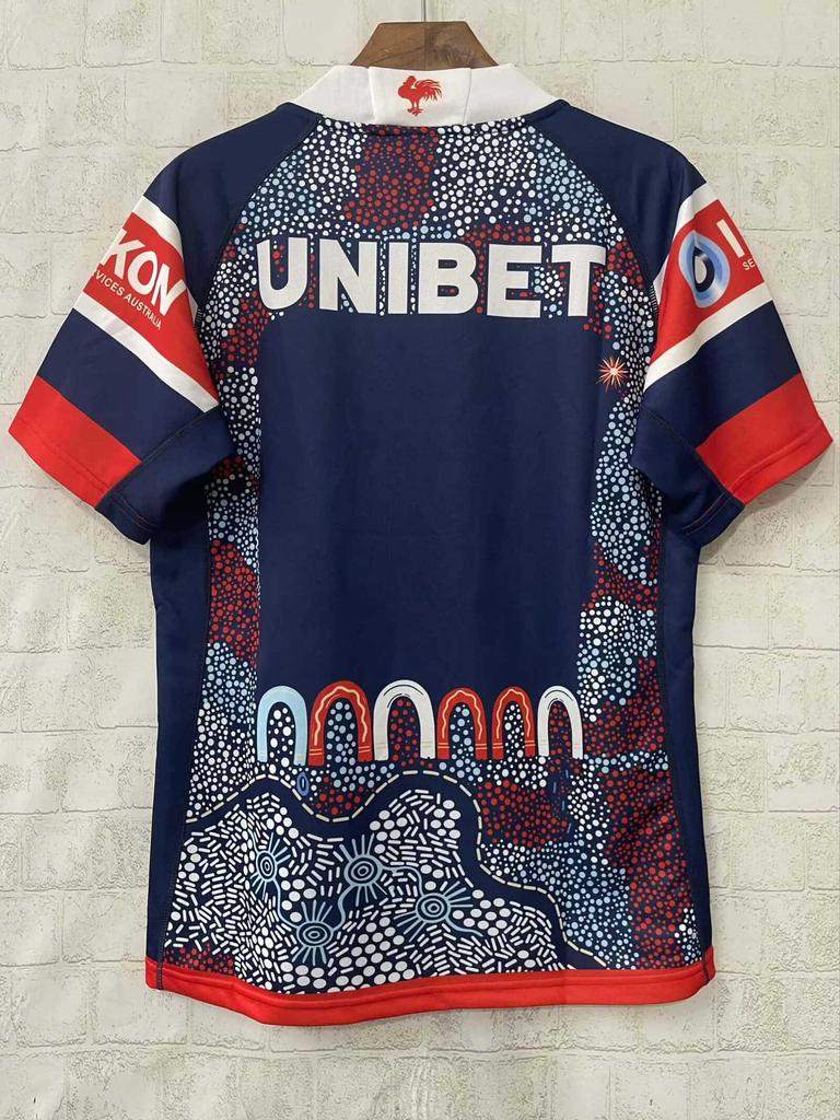 Men's 2025 Rooster Indigenous Rugby Jersey - Short Sleeve Sports Shirt
