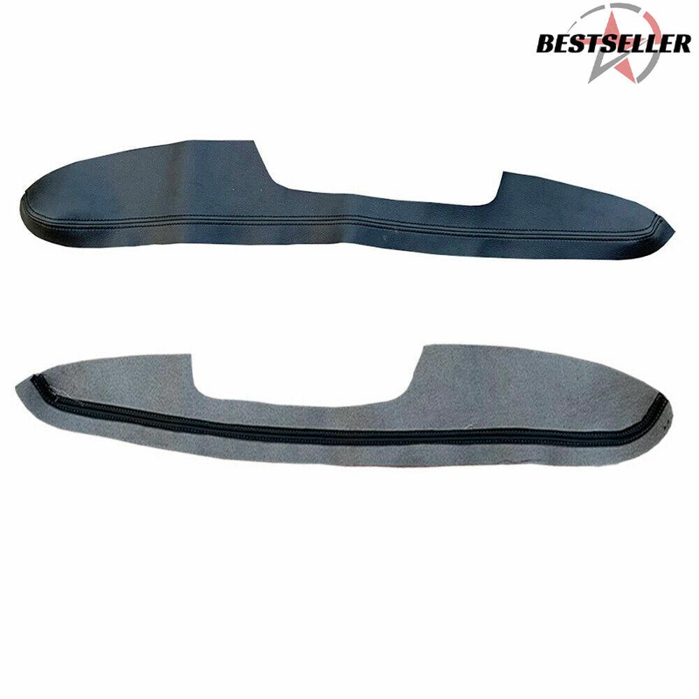 &+Black Front Left Door Armrest Panel ert Leather Cover for BMW 2005-2011 E90