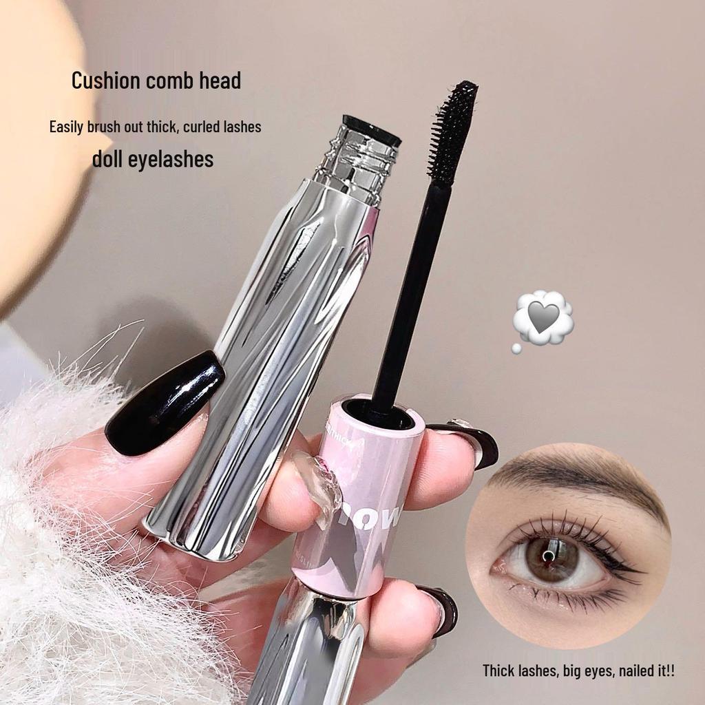 Kakashow Double-Ended Mascara: Long, Voluminous, Waterproof, Sweatproof, Thick, Curling, Smudge-Resistant, Separated Lashes.